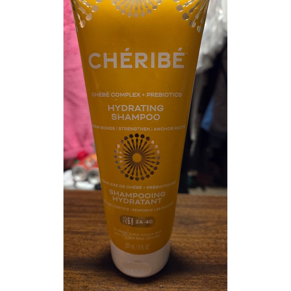 Cheribe Hydrating Shampoo Chebe Complex Prebiotics 8oz for 2A-4C Textured Hair